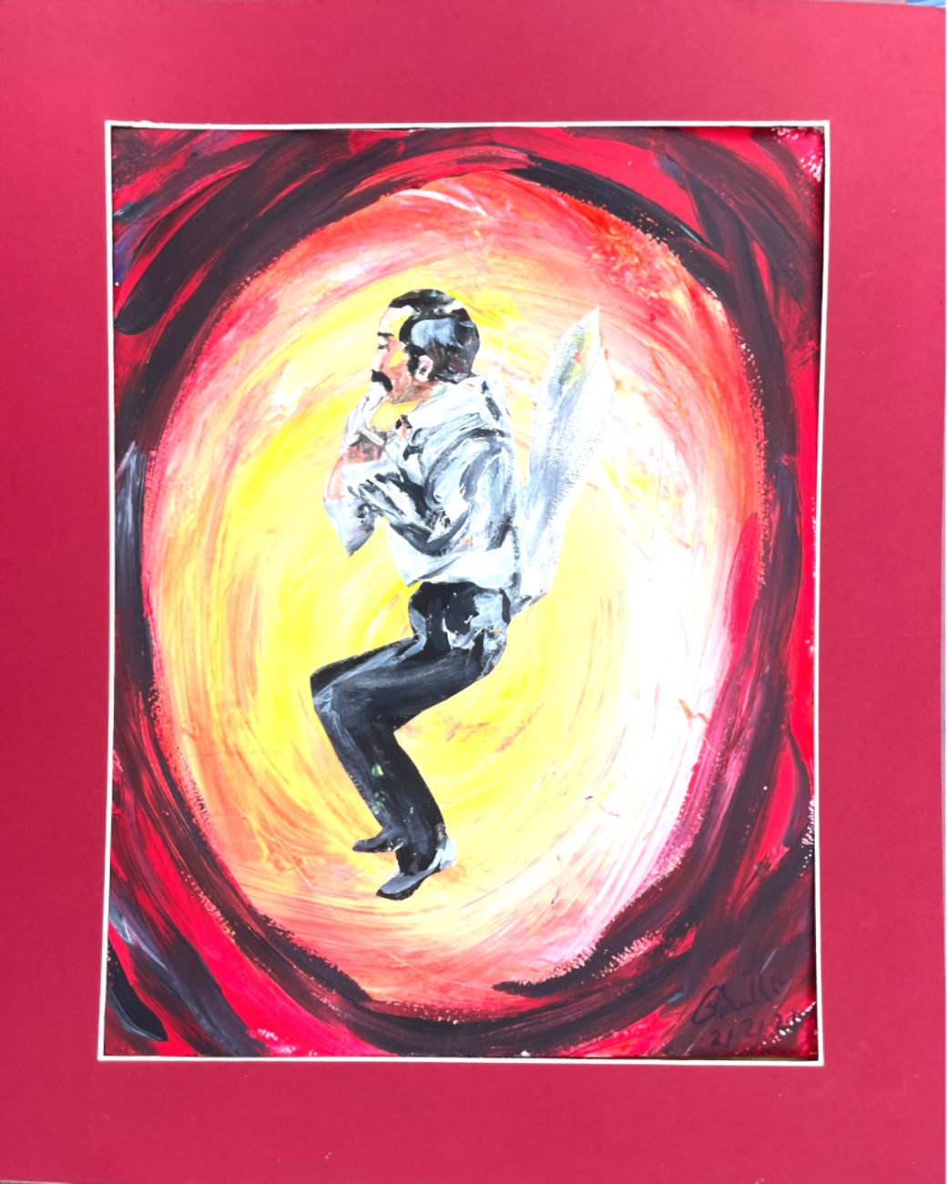 Original painting of Manuel from Fawlty Towers by Georgina Baillie